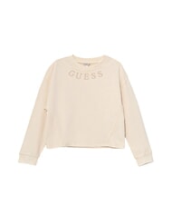 GUESS KIDS Sweat-shirt ras du cou pour fille avec logo brod&eacute; pivoine p&ecirc;che - B&eacute;b&eacute; Sweat - 1