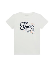 GUESS KIDS T-shirt &agrave; manches courtes pour filles avec imprim&eacute; - Tee-shirt enfant