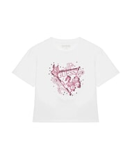 GUESS KIDS T-shirt &agrave; manches courtes orn&eacute; de broderies et de sequins - Tee-shirt enfant