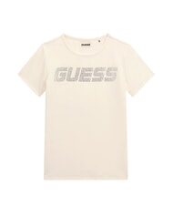 GUESS KIDS MINI ME T-shirt &agrave; manches courtes pour filles avec strass - Tee-shirt enfant