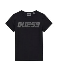 GUESS KIDS MINI ME T-shirt &agrave; manches courtes pour filles avec strass - Tee-shirt enfant