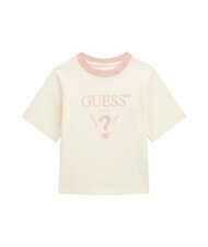 GUESS KIDS MINI ME T-shirt &agrave; manches courtes avec logo brod&eacute; dovwhi - Tee-shirt enfant - 1