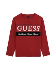 GUESS KIDS Pull &agrave; col rond pour enfants piment rouge - Pulls pour enfants - 1