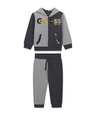 GUESS KIDS MINI ME Ensemble de surv&ecirc;tement b&eacute;b&eacute; avec sweat-shirt et pantalon combinaison de nuances de gris - Surv&ecirc;tements pour enfants - 1