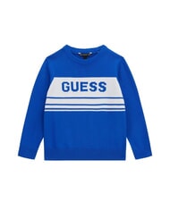 GUESS KIDS Pull pour enfant avec logo cobalt royal - Pulls pour enfants - 1