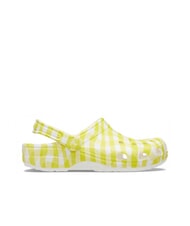 CROCS CLASSIC GINGHAM pantoufles sabot imprim&eacute;es pour femmes - Chaussures Femme