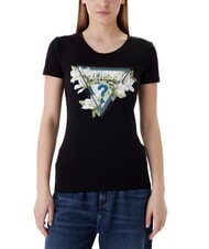 GUESS CAMELIA TRIANGLE T-shirt &agrave; manches courtes avec imprim&eacute; et applications - T-shirt