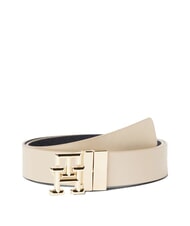 TOMMY HILFIGER TH LOGO Ceinture en cuir r&eacute;versible - Ceintures