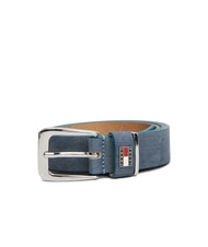 TOMMY HILFIGER TH HERITAGE ceinture en cuir imprim&eacute; denim ciel du d&eacute;sert multi - Ceintures - 1