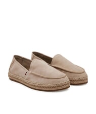 TOMMY HILFIGER TH FLEX Espadrilles en cuir su&eacute;d&eacute; beige - Chaussures Homme - 1