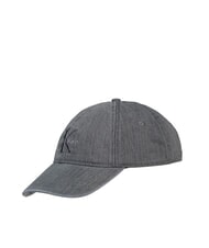 CALVIN KLEIN CKJ MONO LOGO Casquette &agrave; visi&egrave;re gris fonc&eacute; - Bonnets - 1
