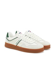 TOMMY HILFIGER TH GREENWICH Baskets en cuir ivoire - Chaussures Homme - 1