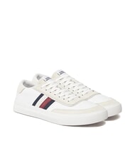 TOMMY HILFIGER TH CUPSET Baskets en cuir blanc - Chaussures Homme - 1