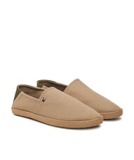TOMMY HILFIGER TH Espadrilles en toile beige - Chaussures Homme - 1