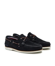 TOMMY HILFIGER TH BOAT CORE Mocassins en cuir su&eacute;d&eacute; ciel du d&eacute;sert - Chaussures Homme - 1