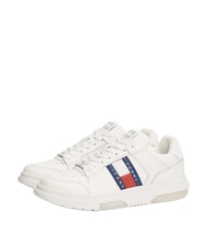 TOMMY HILFIGER BROOKLYN ESSENTIAL Baskets en cuir pour femmes &eacute;cru - Chaussures Femme - 1