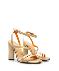 TOMMY HILFIGER TH GOLD BLOCK sandales hautes en cuir - Chaussures Femme