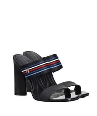 TOMMY HILFIGER SLIDE Sandales montantes &agrave; ruban logotyp&eacute; bleu espace - Chaussures Femme - 1