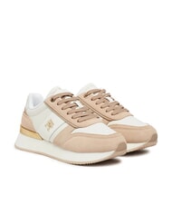 TOMMY HILFIGER TH FASHION Baskets Runner blanc &eacute;clatant - Chaussures Femme - 1