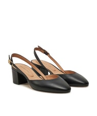 TOMMY HILFIGER ELEGANT Escarpins &agrave; bride arri&egrave;re en cuir noir - Chaussures Femme - 1