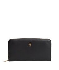 TOMMY HILFIGER TH ICON Portefeuille Zip Around le noir - Portefeuilles Femme - 1