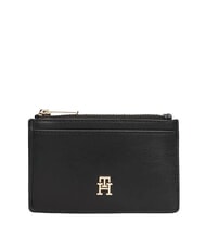 TOMMY HILFIGER TH ICON Porte-cartes / Porte-monnaie le noir - Portefeuilles Femme - 1