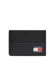 TOMMY HILFIGER TJ HERITAGE LEATHER Porte-carte plat le noir - Portefeuilles Homme - 1