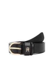 TOMMY HILFIGER ESSENTIAL EFFORTLESS Ceinture en cuir fabriqu&eacute;e en Italie - Ceintures