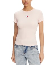 TOMMY HILFIGER TH JEANS T-shirt c&ocirc;tel&eacute; &agrave; manches courtes - T-shirt