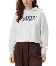 TOMMY HILFIGER SCRIPT LOGO Sweat &agrave; capuche coupe d&eacute;contract&eacute;e - Sweat-shirts pour femmes