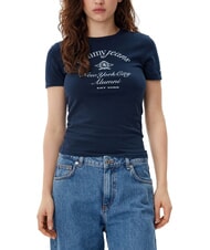 TOMMY HILFIGER NYC RINGER T-shirt &agrave; manches courtes coupe ajust&eacute;e - T-shirt