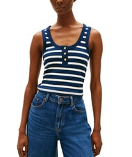 TOMMY HILFIGER HENLEY D&eacute;bardeur &agrave; 3 boutons - T-shirt