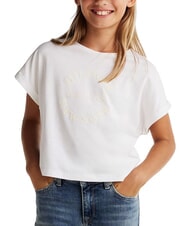 TOMMY HILFIGER KIDS BIMBA T-shirt &agrave; manches courtes avec logo en relief - Tee-shirt enfant
