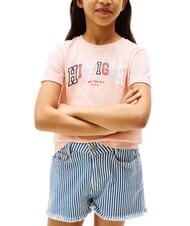 TOMMY HILFIGER KIDS BIMBA T-shirt &agrave; manches courtes imprim&eacute; glace corallienne - Tee-shirt enfant - 1