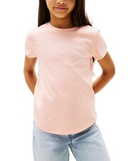 TOMMY HILFIGER KIDS BIMBA T-shirt &agrave; manches courtes coupe ajust&eacute;e glace corallienne - Tee-shirt enfant - 1