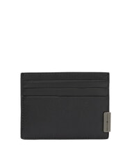 TOMMY HILFIGER TH HARDWARE porte-cartes en cuir le noir - Portefeuilles Homme - 1