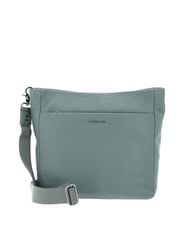 MANDARINA DUCK MELLOW LEATHER Sac bandouli&egrave;re en cuir vert iceberg - Sacs pour Femme - 1
