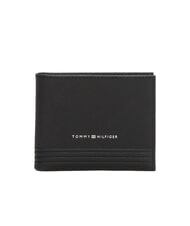 TOMMY HILFIGER TH BUSINESS Portefeuille en cuir 6 cc noir - Portefeuilles Homme - 1