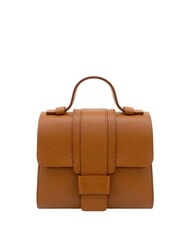 LESAC SABRINA &Eacute;l&eacute;gant sac &agrave; main en cuir dollar cuir fonc&eacute; - Sacs pour Femme - 1