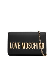 LOVE MOSCHINO SMART DAILY Pochette avec bandouli&egrave;re cha&icirc;ne Noir - Sacs pour Femme - 1