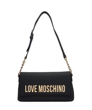 LOVE MOSCHINO BOLD LOVE sac bandouli&egrave;re &agrave; cha&icirc;ne Noir - Sacs pour Femme - 1