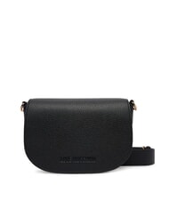 LOVE MOSCHINO GIANT Sac bandouli&egrave;re &agrave; rabat Noir - Sacs pour Femme - 1