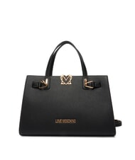 LOVE MOSCHINO SOFT SCULPT Sac &agrave; main avec bandouli&egrave;re Noir - Sacs pour Femme - 1
