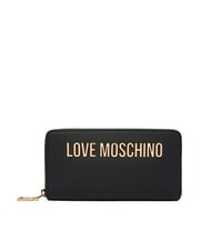 LOVE MOSCHINO BOLD LOVE Grand portefeuille zipp&eacute; Noir - Portefeuilles Femme - 1