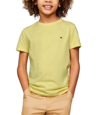 TOMMY HILFIGER TH KIDS T-shirt &agrave; manches courtes coupe classique carambole jaune - Tee-shirt enfant - 1