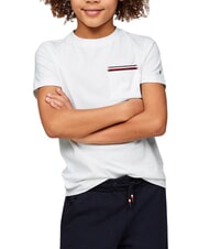 TOMMY HILFIGER TH KIDS T-shirt &agrave; manches courtes avec poche - Tee-shirt enfant