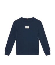 TOMMY HILFIGER TH KIDS Sweat-shirt &agrave; col rond avec &eacute;cusson logo - B&eacute;b&eacute; Sweat