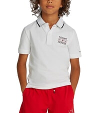TOMMY HILFIGER TH KIDS polo &agrave; manches courtes pour enfants blanc - Tee-shirt enfant - 1