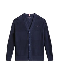 TOMMY HILFIGER TH KIDS Gilet en coton pour enfant marine nuit noire - Pulls pour enfants - 1