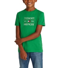 TOMMY HILFIGER TH KIDS T-shirt avec logo maxi imprim&eacute; - Tee-shirt enfant